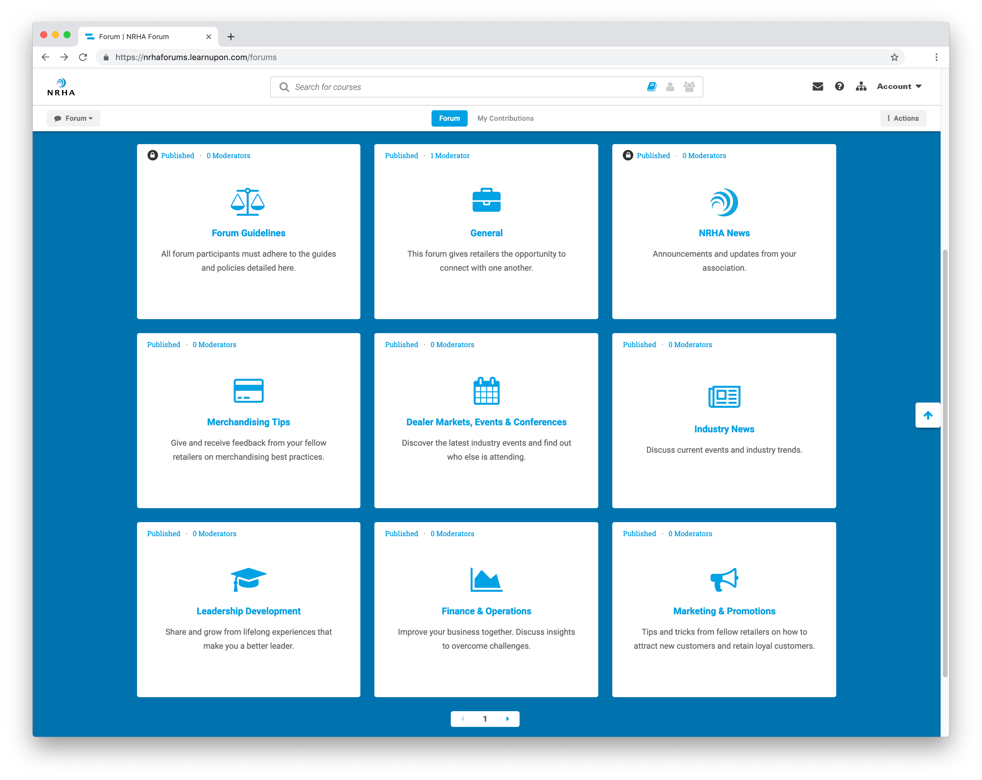 Forum-Homepage