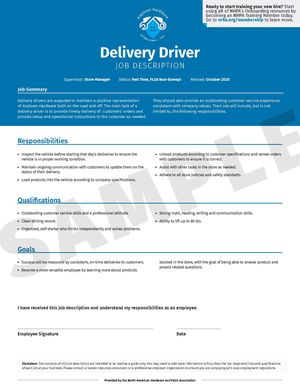 Job Description_Delivery Driver